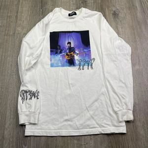 Prince 1999 Music Tour Concert White Long Sleeve Shirt Mens Small
